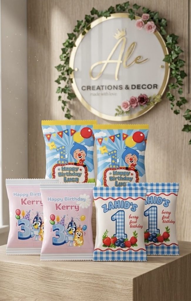 Personalized Chip Bags, Set of 12